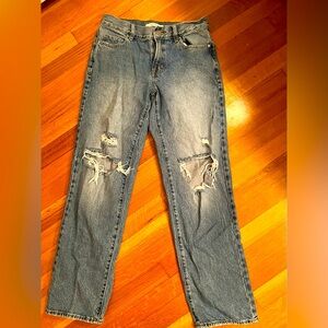 Like New Pac Sun Ripped Boyfriend Jeans-Size 25